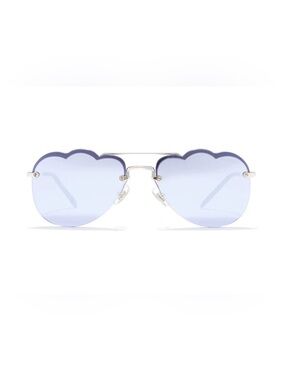 Miu Miu Aviator Cloud Sunglasses Periwinkle Mirror